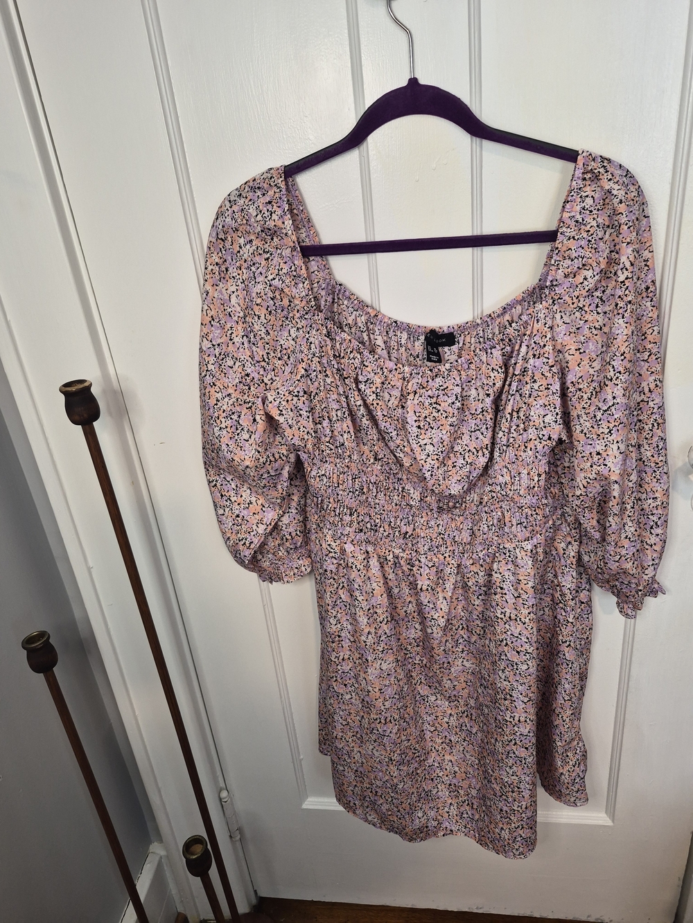 New Look Lavender & Peach Printed Women's Skirt